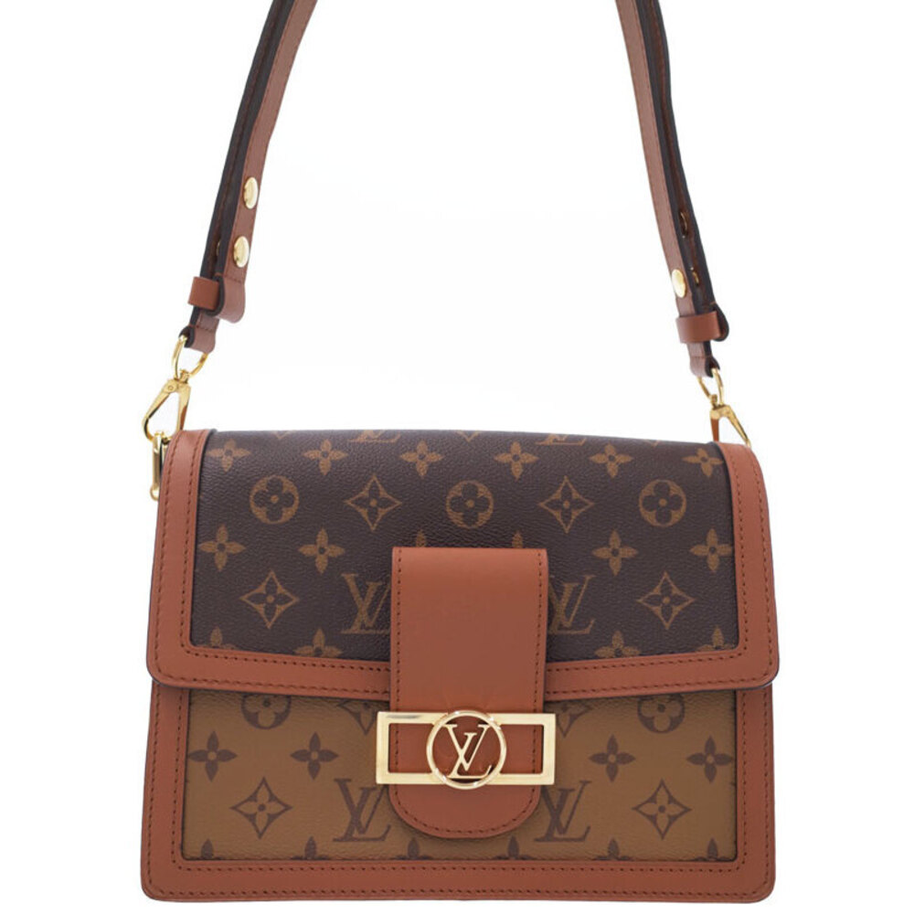 Louis Vuitton Monogram Leather Brown Reverse Dauphine